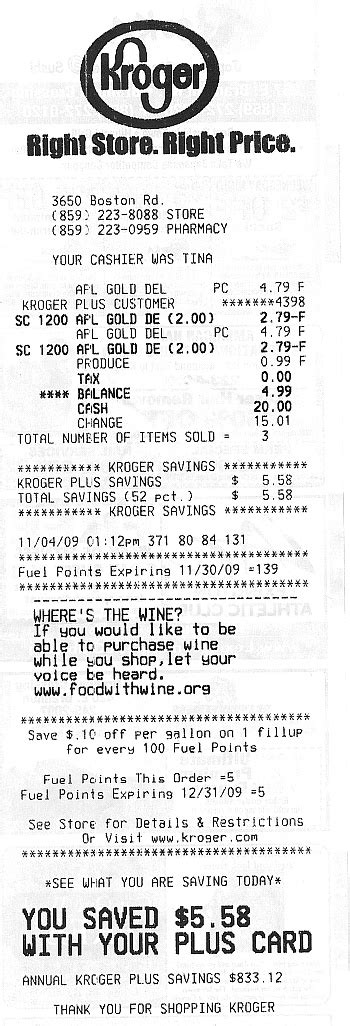 Stores generally close, along with the money services, at 10 p. . What does fx mean on kroger receipt